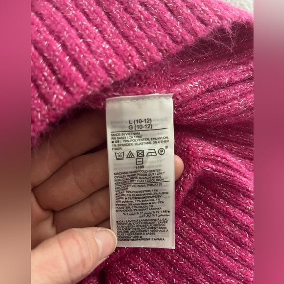 NWT girls size 10/12 pink sweater from Old Navy - Picture 5 of 5